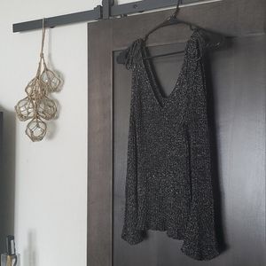 Sparkly Black/Silver Casting LA Top